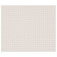 Gewichtsdecke Hellcreme 220x260 cm 15 kg Stoff