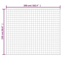 Gewichtsdecke Hellcreme 220x260 cm 15 kg Stoff