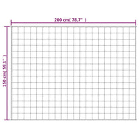 Gewichtsdecke Grau 150x200 cm 11 kg Stoff