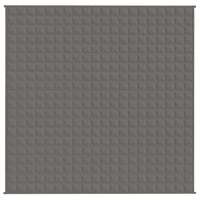 Gewichtsdecke Grau 200x200 cm 9 kg Stoff