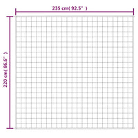 Gewichtsdecke Grau 220x235 cm 11 kg Stoff