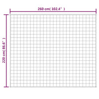 Gewichtsdecke Grau 220x260 cm 11 kg Stoff