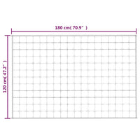Gewichtsdecke Blau 120x180 cm 9 kg Stoff