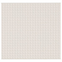 Gewichtsdecke Hellcreme 220x240 cm 11 kg Stoff