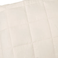 Gewichtsdecke Hellcreme 220x240 cm 11 kg Stoff