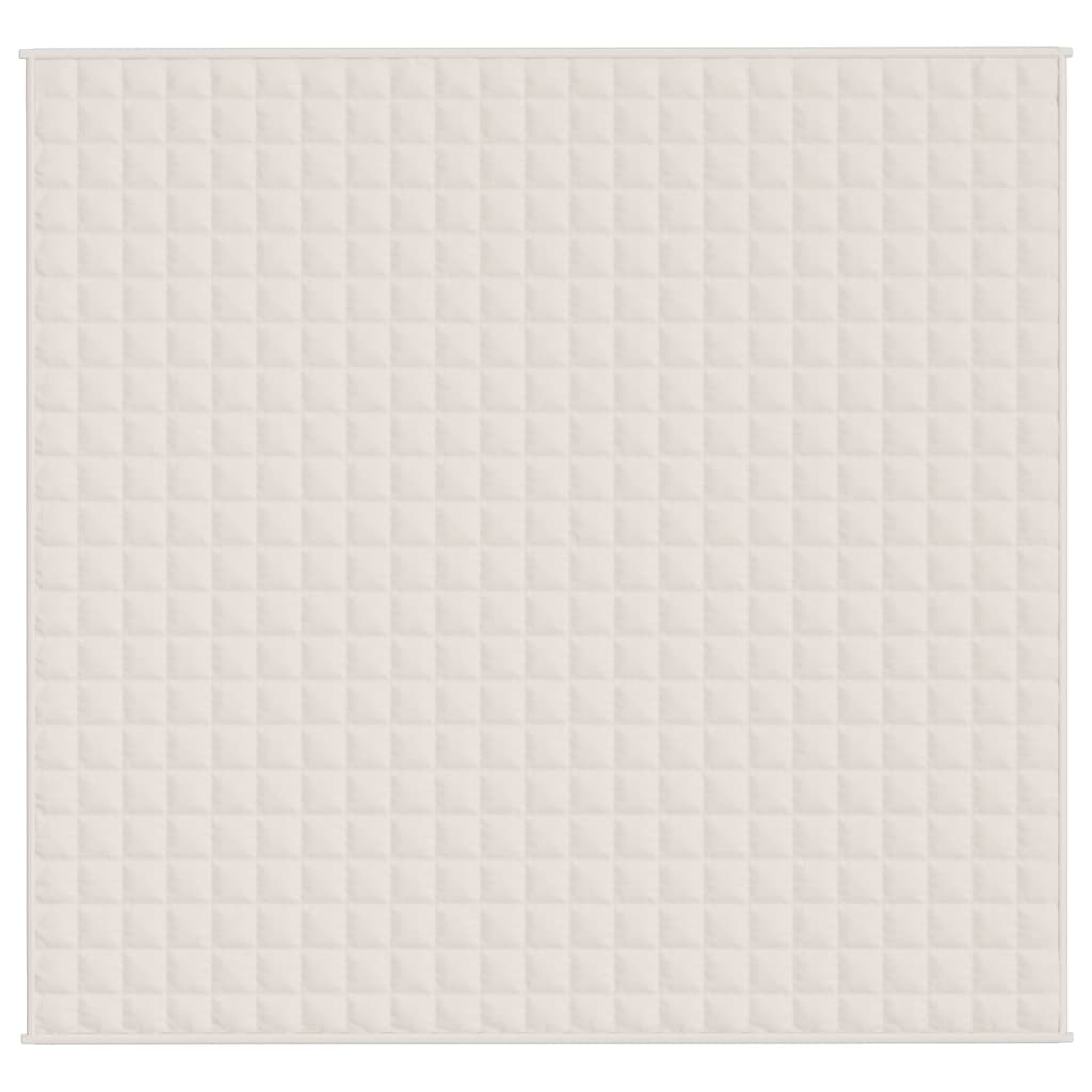 Gewichtsdecke Hellcreme 220x230 cm 15 kg Stoff