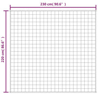 Gewichtsdecke Grau 220x230 cm 15 kg Stoff