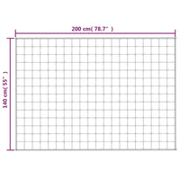 Gewichtsdecke Blau 140x200 cm 6 kg Stoff