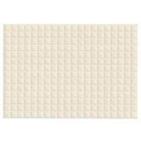 Gewichtsdecke Hellcreme 137x200 cm 10 kg Stoff