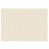Gewichtsdecke Hellcreme 140x200 cm 10 kg Stoff