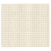 Gewichtsdecke Hellcreme 200x220 cm 9 kg Stoff