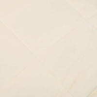 Gewichtsdecke Hellcreme 200x230 cm 9 kg Stoff
