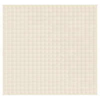Gewichtsdecke Hellcreme 220x230 cm 15 kg Stoff