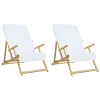 Strandtücher 2 Stk. Weiß 60x135 cm Stoff 400 GSM