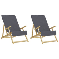 Strandtücher 2 Stk. Anthrazit 60x135 cm Stoff 400 GSM