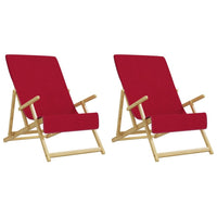 Strandtücher 2 Stk. Burgunder 60x135 cm Stoff 400 GSM