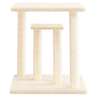 Kratzbaum mit Plattformen Creme 50 cm