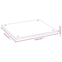 Herdabdeckplatte 50x56x1,5 cm Bambus