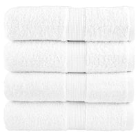 Premium Waschhandtücher SOLUND 4er-Set Weiß 30x30cm 600gsm