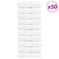 Premium-Gästetücher SOLUND 50 Stk. Weiß 30x50cm 600 g/m²