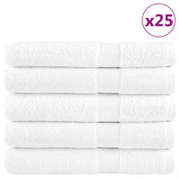 Premium-Saunatücher SOLUND 25 Stk Weiß 80x200 cm 600 g/m²
