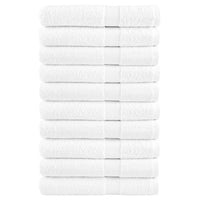 Premium-Handtücher SOLUND 10 Stk. Weiß 100x200 cm 600 g/m²