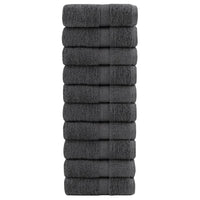 Premium-Seiftücher SOLUND 10 Stk. Anthrazit 30x30 cm 600 g/m²
