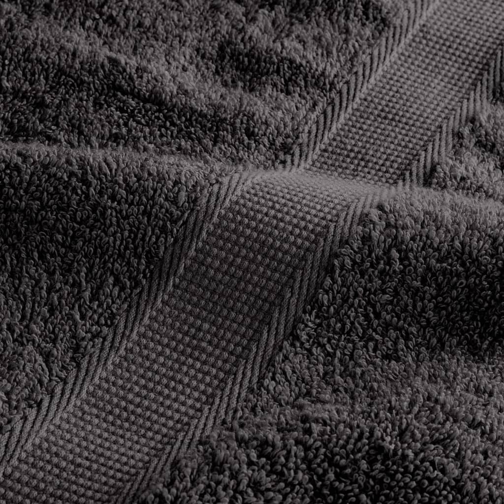 Premium Waschhandtücher SOLUND 50 Stück Anthrazit 30x30cm 600gsm