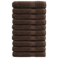 Premium-Saunatücher SOLUND 10 Stk Braun 80x200 cm 600 g/m²