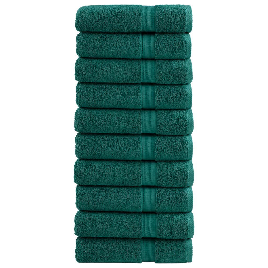 Premium-Duschtücher SOLUND 10 Stk. Grün 70x140 cm 600 g/m²