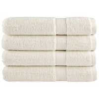 Premium-Handtücher SOLUND 4 Stk. Cremeweiß 100x200 cm 600 g/m²