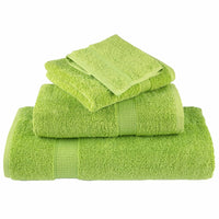Premium-Gästetücher SOLUND 2 Stk. Apfelgrün 30x50 cm 600 g/m²