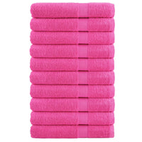 Premium-Handtücher SOLUND 10 Stk. Rosa 100x200 cm 600 g/m²