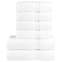 6 tlg. Premium-Handtuch-Set SOLUND Weiß 600 g/m²