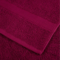 6 tlg. Premium-Handtuch-Set SOLUND Bordeaux 600 g/m²