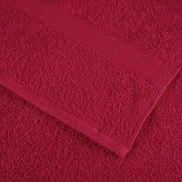 6 tlg. Premium-Handtuch-Set SOLUND Rot 600 g/m²
